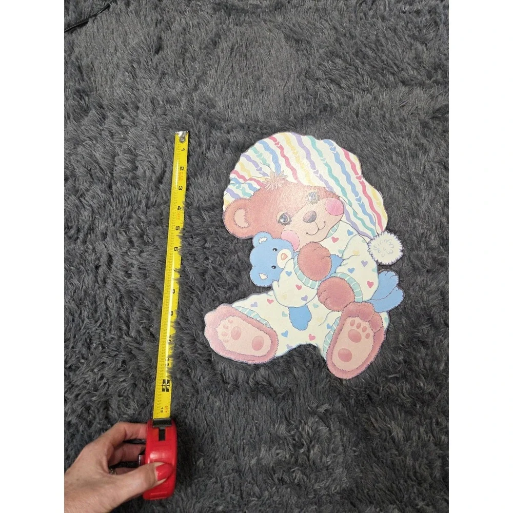 Teddy Beddy Riegel Bear Wall‎ Hanging Cardboard Sleepy Bear Nursery Decor